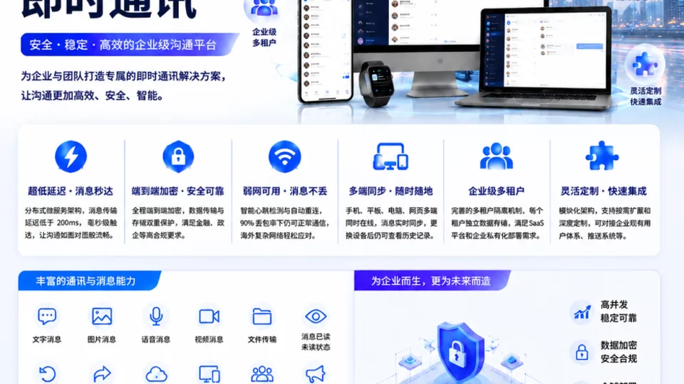 企业级IM即时通讯解决方案