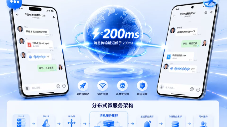 🚀 企业级IM即时通讯系统｜高稳定、高效率的智能沟通方案