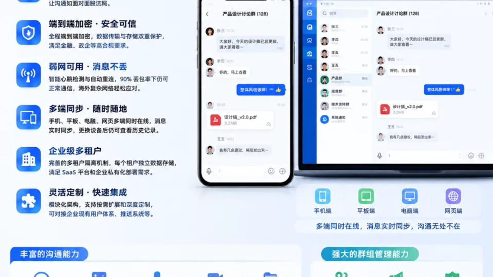 🚀 企业级IM即时通讯系统｜稳定连接，助力高效运营