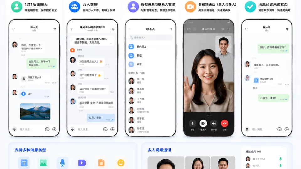 全新升级！IM即时通讯系统正式上线！